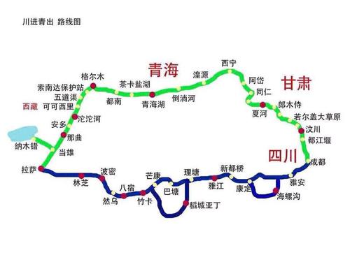 进藏318旅游推荐路线（进藏318路线沿途经过）