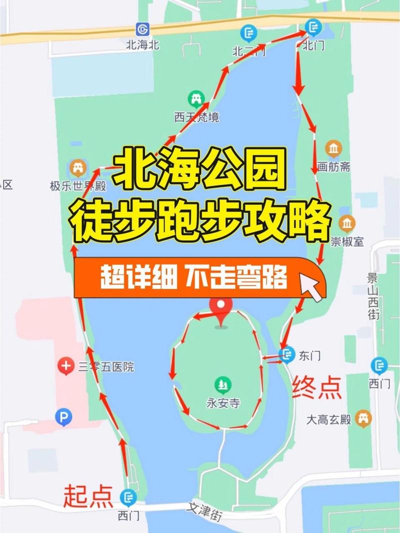 北海公园旅游路线示意图（北海公园旅游路线示意图高清）