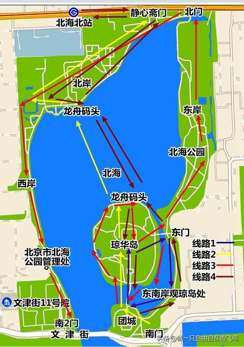 北海公园旅游路线示意图（北海公园旅游路线示意图高清）