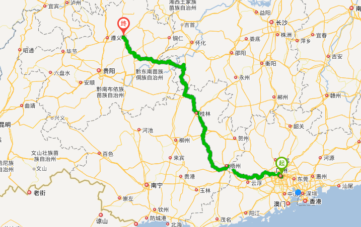 广州去贵州旅游自驾路线（广州自驾去贵州的路线）