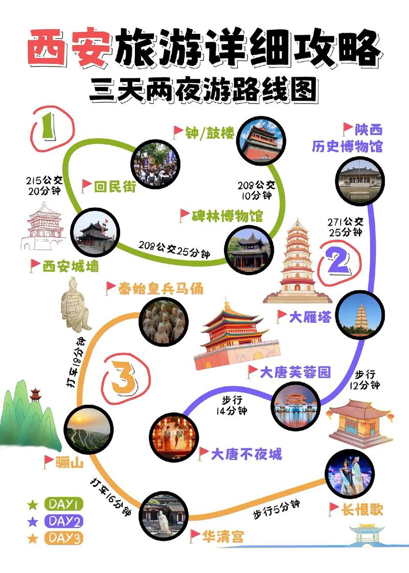 西安旅游路线和住宿攻略（西安旅游攻略酒店）